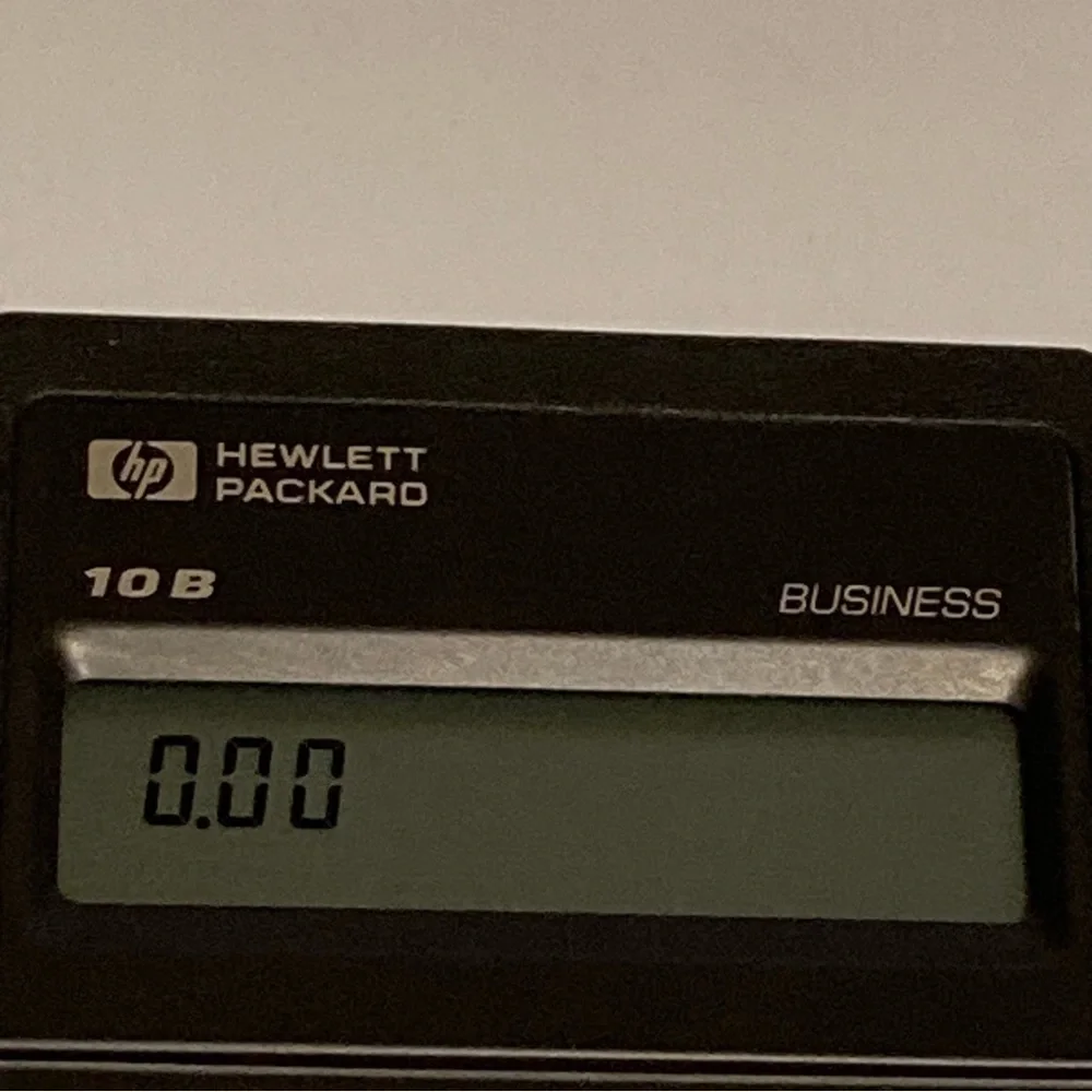 Vintage Hewlett Packard HP 10B Business Financial Calculator